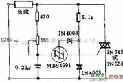 光电电路中的MBS4991制作的三端双向可控硅减光工作电路图