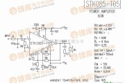 集成音频放大中的STK085-105 音响IC电路图