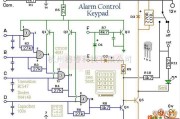 自动控制中的4路控制键盘电路图