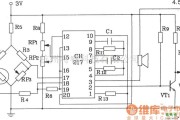 LED电路中的CH217单片瓦斯、煤气检测报警集成电路构成的瓦斯、煤气检测报警电路图