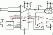 基础电路中的用LMP8358设计的差分桥接传感器应用电路图