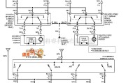 沃尔沃中的Volvo沃而沃S40电动后视镜电路图