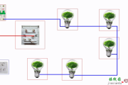 电灯双控开关接线图-220v灯泡开关实物接线图