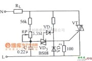 晶闸管控制中的双向晶闸管无滞后现象的相控电路图