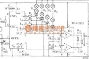 灯光控制中的WT8089 16种彩灯花样伴八首乐曲自动控制电路