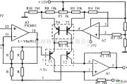 增益可调放大电路中的精密电桥传感放大电路图