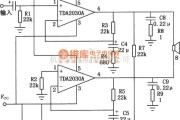 电子管功放中的TDA2030A音频功率放大器的BTL应用电路图