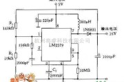 稳压电源中的采用LM2579构成升压稳压器电路图