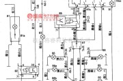 大众（上汽）中的桑塔纳2000(汽油喷射发动机)轿车室内灯、信号电路原理图