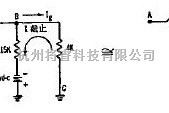 光电电路中的点火前放大器的等效电路图