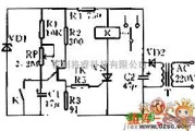 可控硅电子时间继电器的电路原理图