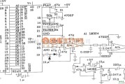 语音电路中的语音合成芯片VP-1000和EEPROM相连只作放音的电路图