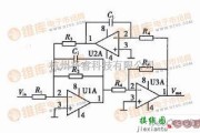 滤波器电路中的二阶双二次型带通滤波电路图