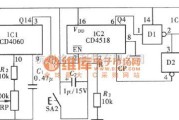 定时控制中的长延时定时控制器(CD4060、CD4518、CD4069)电路图