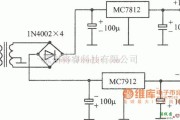 电源电路中的采用MC7812的稳压电源电路