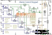 开关稳压电源中的警报器控制键盘电路报警控制电路图