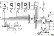 仪器仪表中的3-1/2数字式电压表（±200.0 mV）共阳极显示器电路