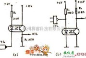 光电耦合器电路中的光电耦合器电平转换电路图