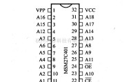 仪器仪表中的引脚及主要特性MSM27C401  UV EPROM