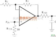 宽带放大中的由MAX4450／4451构成的驱动电容性负载电路