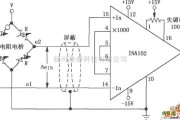 仪表放大器中的INA102电阻电桥差分放大器电路图
