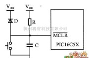 综合电路中的按键复位电路图