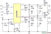 音频电路中的基于TDA2009设计的功放电路原理图