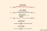 倒顺开关控制双电容单相电机正反转接线图_单相双电容电动机接线详解