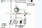 传感器电路中的关于雾灯开关的电路图