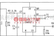 专用测量/显示电路中的CD4017构成的变频式电磁打点计时器