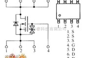 光敏二极管、三极管电路中的场效应晶体管RSS095N05、RSS100N03、RSS125N03、RSS130N03内部电路图