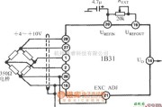 传感信号调理中的降低激励电压的电路(宽带应变信号调理器1B31)电路图