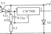 CW7900构成的自激开关式集成稳压电源电路