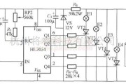 灯光控制中的四路灯光控制电路图