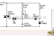灯光控制中的用于120v白炽灯的可控硅无极调光器电路图