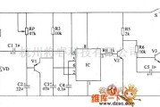 收割播种中的播种机种子通道堵塞报警器电路图(－)