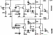分立元件放大中的由晶体管构成的滤波器电路图