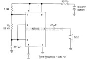 控制电路中的电子门蜂鸣器