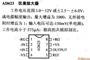 数字电路中的电路引脚及主要特性AD623 仪表放大器