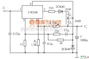 稳压电源中的用CW200组成的自激开关式集成稳压电源电路图