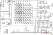 LED电路中的LED流动显示电子钟硬件电路图