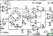 传感器电路中的恒定电流驱动的电桥式传感器驱动/放大电路图