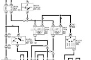 日产中的天籁A33-EL前大灯对光控制电路图一