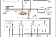 丰田中的96年凌志ES300电动窗电路图