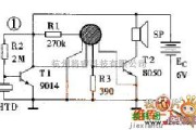 语音电路中的声控四声娃娃电原理电路图