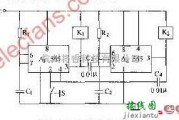 555级联定时电路原理示意图