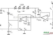 LED电路中的利用PWM信号控制白光LED亮度电路图
