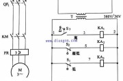 用二个浮球阀控制三相潜水泵的电路图原理