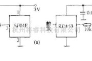 遥控发射中的SF04E与SF04B组成的发射电路图