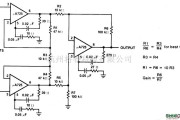 线性放大电路中的共模抑制高的测量放大器